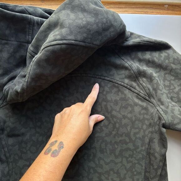 Lululemon Scuba Hoodie Light Cotton Fleece Formation Camo Evergreen Multi - Picture 10 of 15